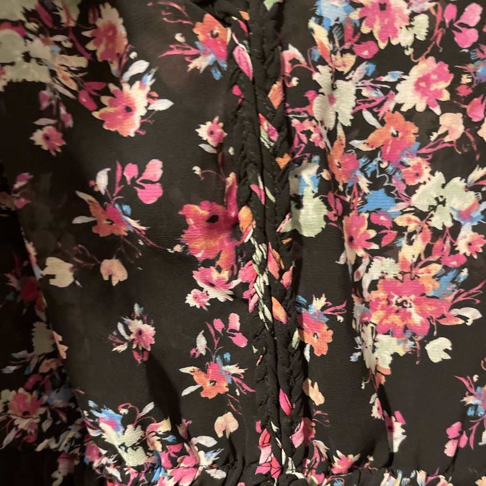 Torrid Women's Black Multi Floral Dress